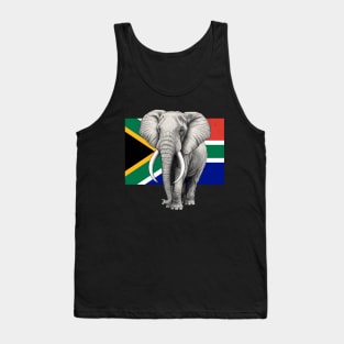 Elephant Flag of South Africa Tank Top